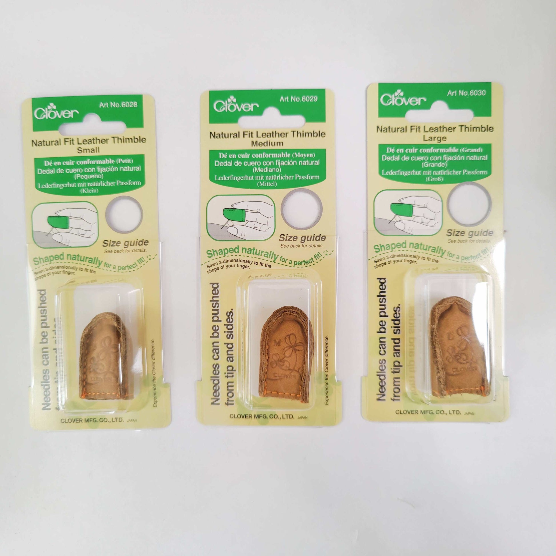 Natural Fit Leather Thimble | Tool | Natural Fit Leather Thimble | Clover Needlecraft Inc.