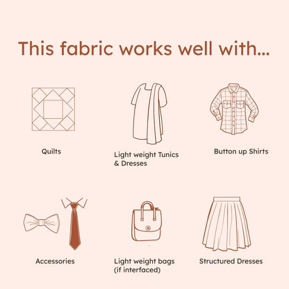 Linen fabric for clothing | Chestnut Brussels Washer Yarn Dye | Linen & Rayon Blend Fabric | Robert Kaufman
