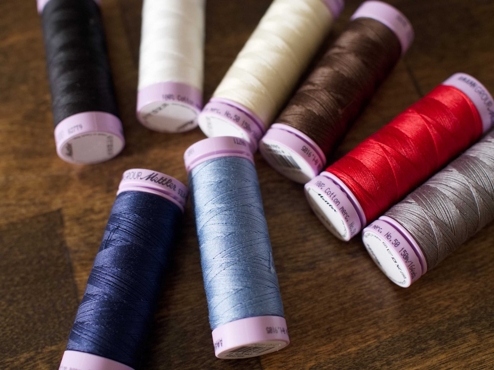 Mettler Silk Finish Cotton Thread - Basics Kit 8 Spools, 164 yards | | Cotton Thread Multipack  | Mettler | Thread