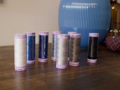 Mettler Silk Finish Cotton Thread - Winter Kit 8 Spools, 164 yards