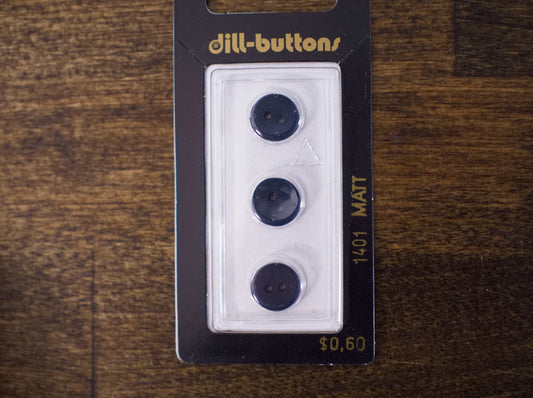 Navy Buttons | 2 Hole Button | 7/16" | 11mm | Dills Buttons