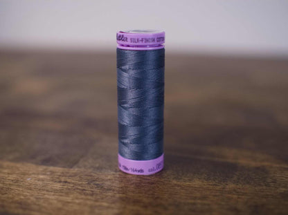 Gray Cotton Thread | 0853 Quiet Shade | Silk Finish 50wt 150m 164yd