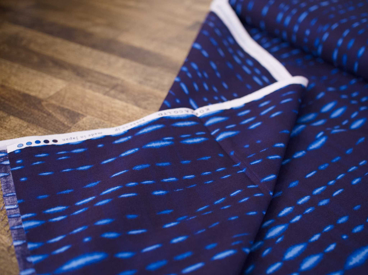 Japan indigo fabric | Indigo Shibori Print | Navy | Kokka Fabric