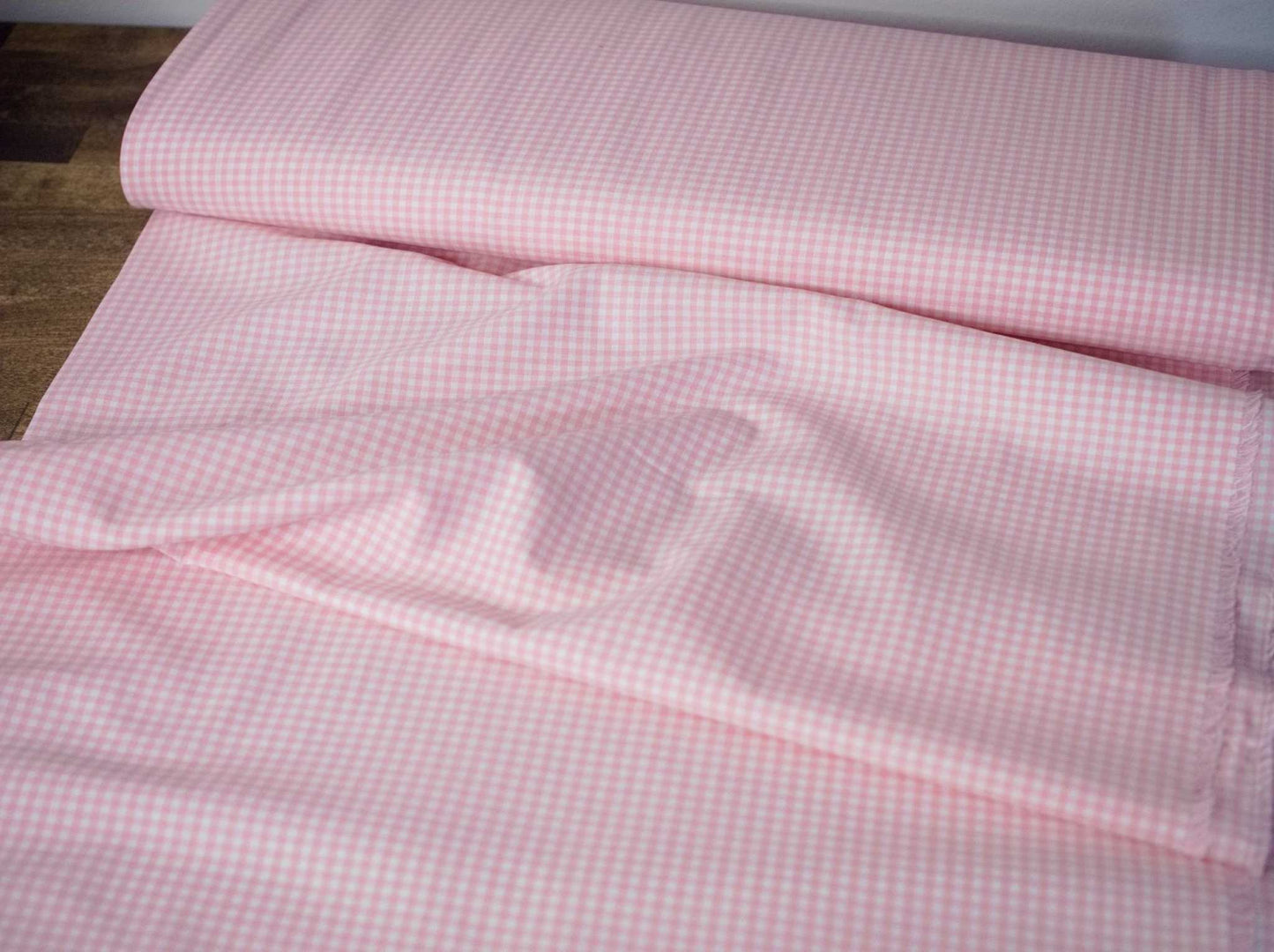 Pink Gingham Fabric | Pink Carolina Gingham | 100% Cotton | Kaufman | windowpane fabric