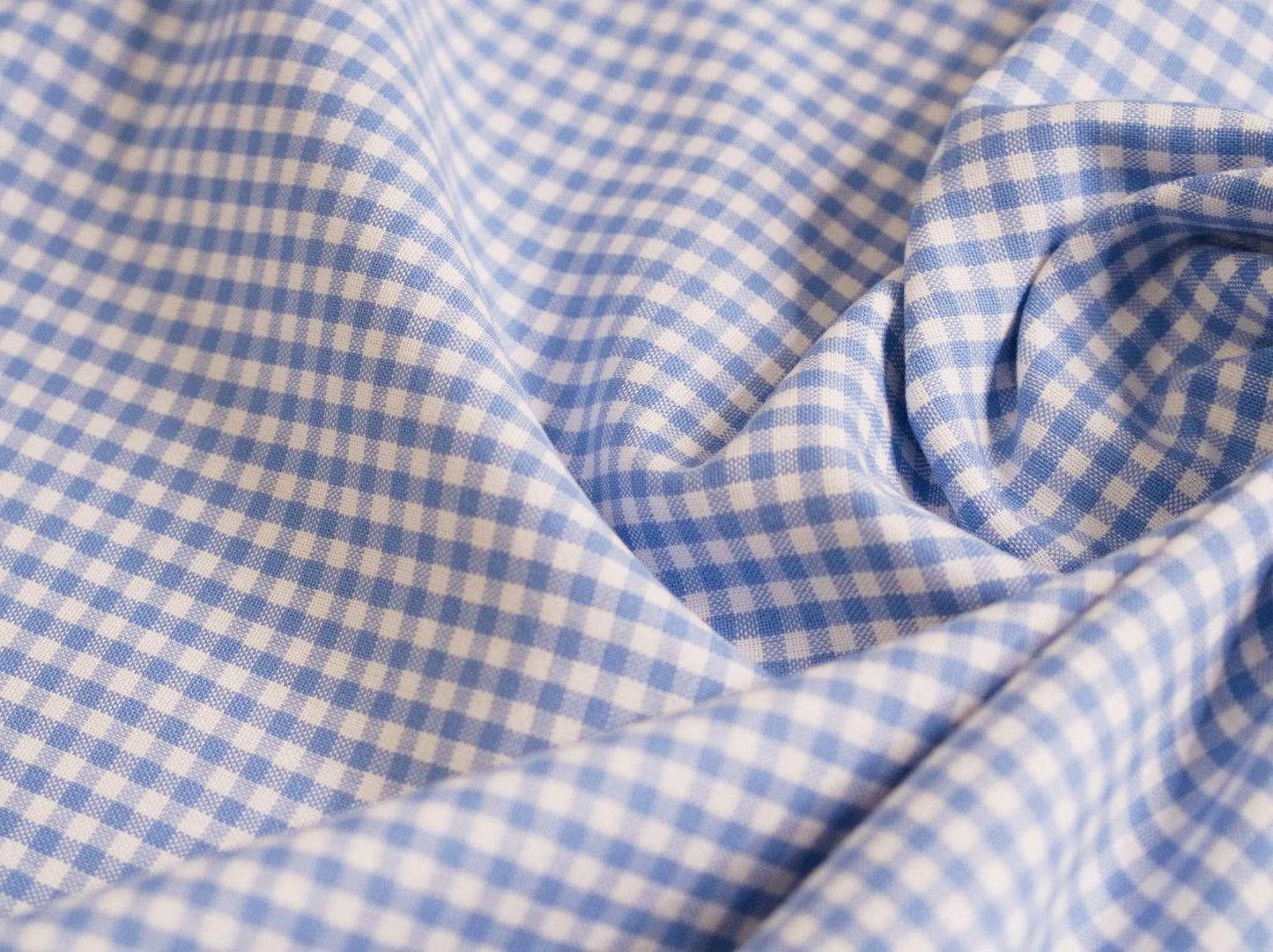 Periwinkle Carolina Gingham Fabric  | 100% Cotton Fabric