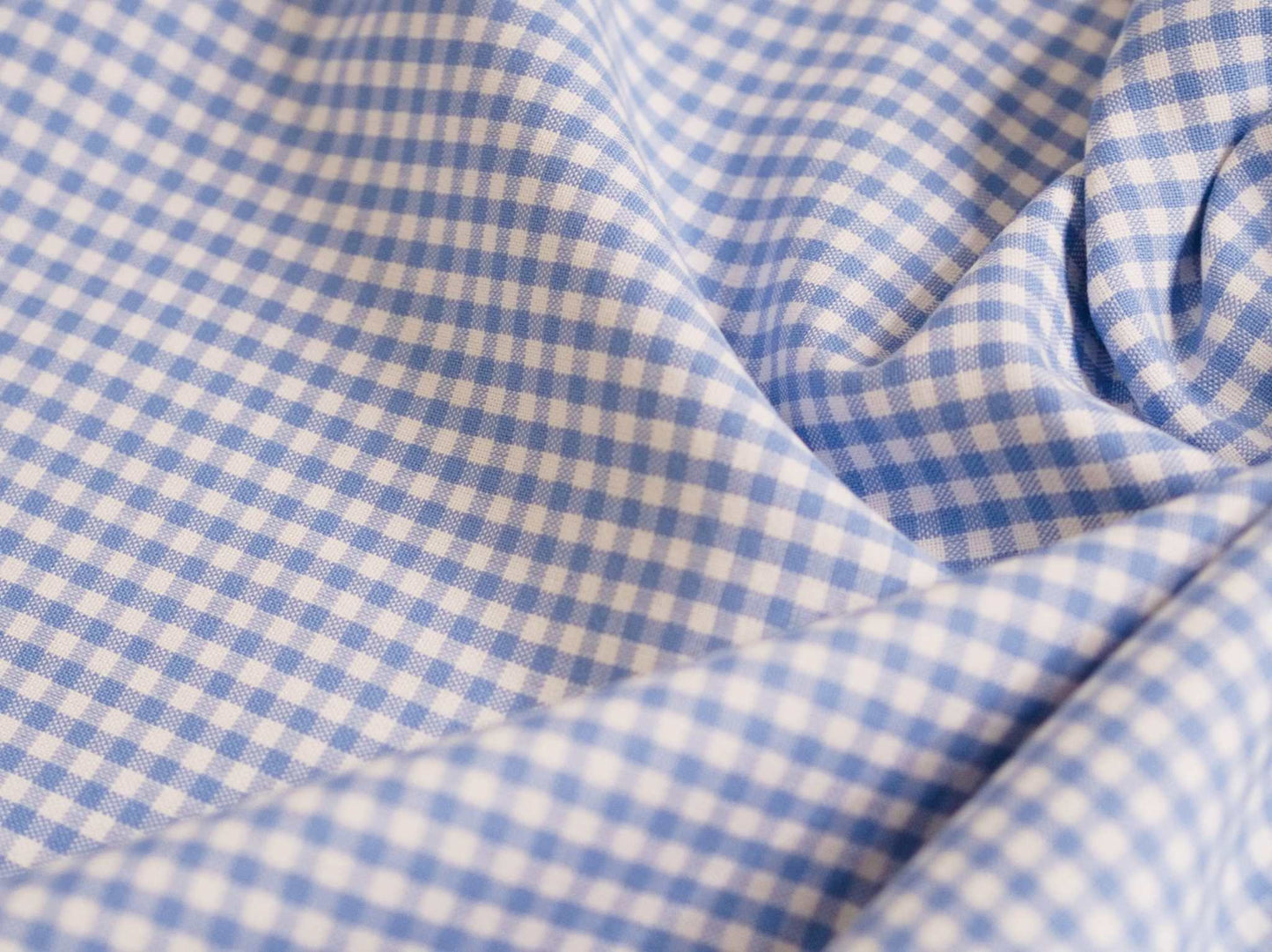 Periwinkle Carolina Gingham Fabric  | 100% Cotton Fabric