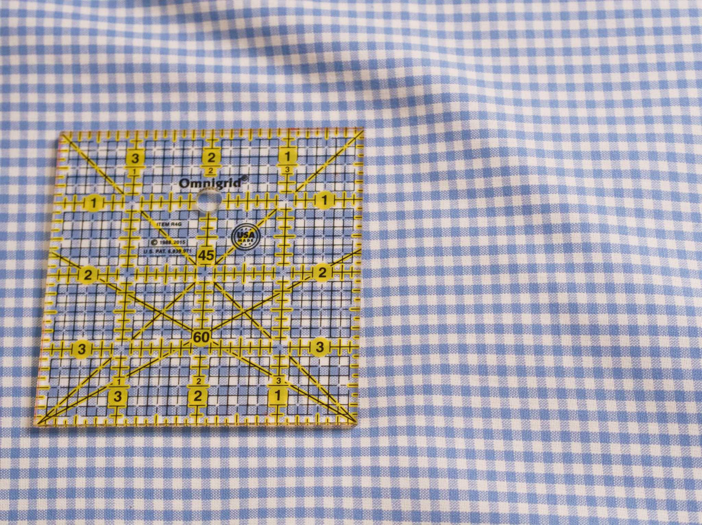 Periwinkle Carolina Gingham Fabric  | 100% Cotton Fabric