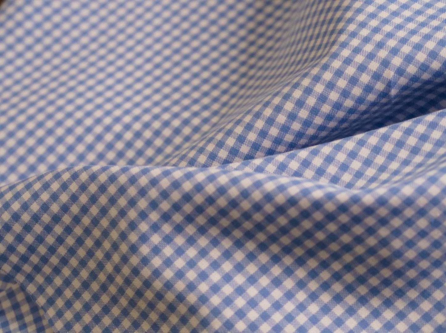 Periwinkle Carolina Gingham Fabric  | 100% Cotton Fabric