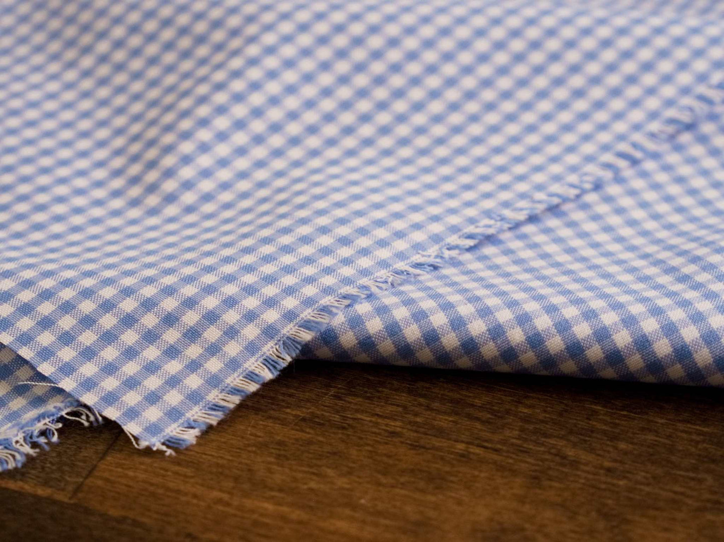 Periwinkle Carolina Gingham Fabric  | 100% Cotton Fabric