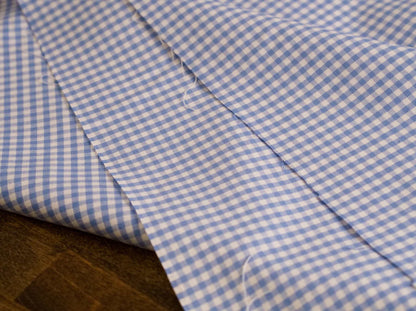 Periwinkle Carolina Gingham Fabric  | 100% Cotton Fabric