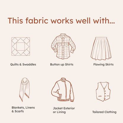 White flannel fabric | Fabric | Mammoth Organic Flannel | Robert Kaufman