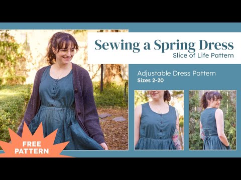 Pinafore Dress Pattern | Free Sewing Pattern | Slice of Life Dress – Ko  Fabrics